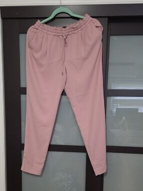 Zara Dusty Pink Drawstring Jogger Pants